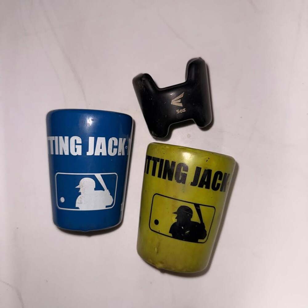 Baseball Bat Grip Trainer & Weight Lot - Batting Jack & Easton 5oz (3-piece lot)